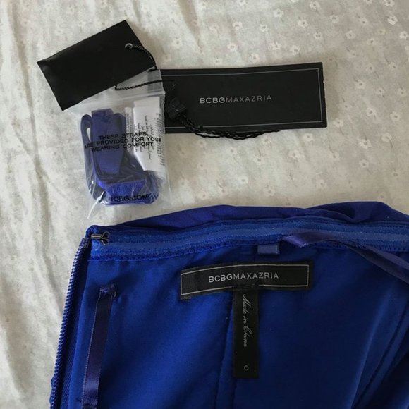 BCBGMAXAZRIA Royal Blue Long Formal Dress (Size 0) - Picture 5 of 6